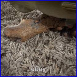 Big Sky Carvers Bass B. Reel, Burl Wood With Bass On Top. 8.5 L X 4.5 T X 2W