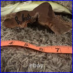 Big Sky Carvers Bass B. Reel, Burl Wood With Bass On Top. 8.5 L X 4.5 T X 2W