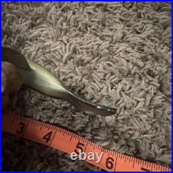 Big Sky Carvers Bass B. Reel, Burl Wood With Bass On Top. 8.5 L X 4.5 T X 2W