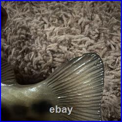 Big Sky Carvers Bass B. Reel, Burl Wood With Bass On Top. 8.5 L X 4.5 T X 2W