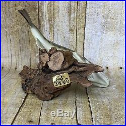 Big Sky Carvers Bass Fish Figurine Bill Reel Signed Hand Carved Painted Wood