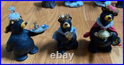 Big Sky Carvers Bear Foots Beartivity I II III 20pc Christmas Nativity Fleming