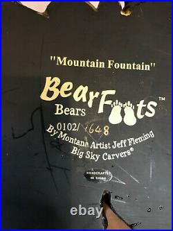 Big Sky Carvers Bear Foots Mountain Fountain #102 by Jeff Fleming Montana Works