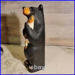 Big Sky Carvers Bear Holding A Fish Jeff Fleming Hand Carved Statue