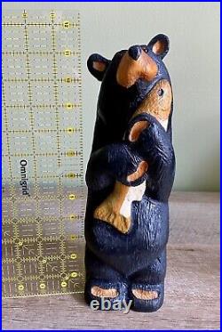 Big Sky Carvers Bear Holding A Fish Jeff Fleming Hand Carved Statue
