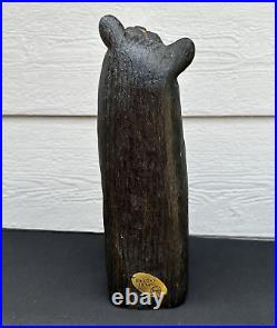 Big Sky Carvers Bear Holding a Fish Jeff Fleming Hand Carved Sculpture 12 -USA