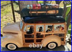 Big Sky Carvers Bearfoot Bears Woody Cookie Jar