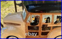 Big Sky Carvers Bearfoot Bears Woody Cookie Jar