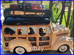 Big Sky Carvers Bearfoot Bears Woody Cookie Jar