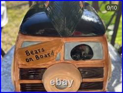 Big Sky Carvers Bearfoot Bears Woody Cookie Jar