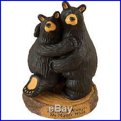 Big Sky Carvers Bearfoots Bear Forever & Always Figurine Black Bear hugging