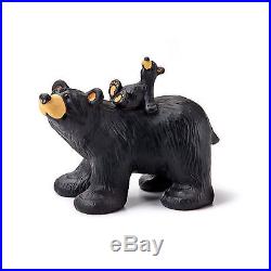 Big Sky Carvers Bearfoots Bear Riding Bearback Figurine Black Bear