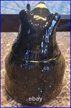 Big Sky Carvers Bearfoots Bears 12 Ceramic Black Bear Cookie Jar Jeff Fleming
