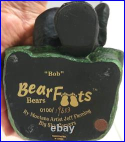 Big Sky Carvers Bearfoots Bears Figurine Bob Montana Artist Jeff Fleming
