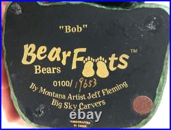 Big Sky Carvers Bearfoots Bears Figurine Bob Montana Artist Jeff Fleming