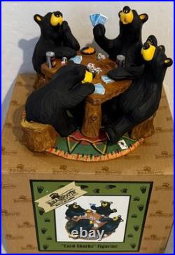 Big Sky Carvers Bearfoots Bears Jeff Fleming Card Sharks Black Bears Poker Table