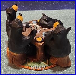 Big Sky Carvers Bearfoots Bears Jeff Fleming Card Sharks Black Bears Poker Table