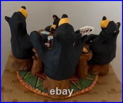Big Sky Carvers Bearfoots Bears Jeff Fleming Card Sharks Black Bears Poker Table