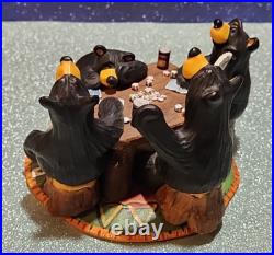 Big Sky Carvers Bearfoots Bears Jeff Fleming Card Sharks Black Bears Poker Table