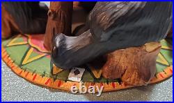 Big Sky Carvers Bearfoots Bears Jeff Fleming Card Sharks Black Bears Poker Table