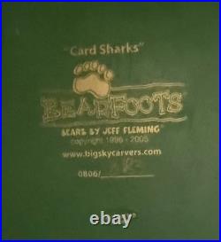 Big Sky Carvers Bearfoots Bears Jeff Fleming Card Sharks Black Bears Poker Table