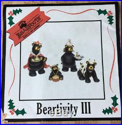 Big Sky Carvers Bearfoots Beartivity ALL 3 SETS MINT In Boxes Complete