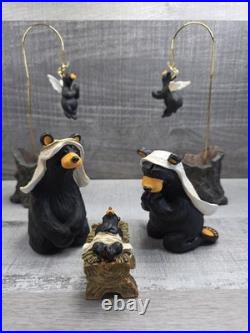 Big Sky Carvers Bearfoots Beartivity Figurine 7 Pc Jeff Fleming Retired Htf 75.6