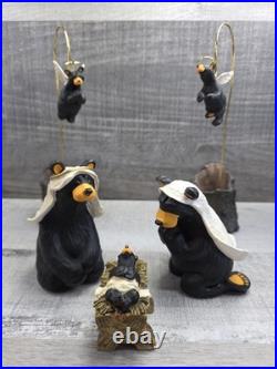 Big Sky Carvers Bearfoots Beartivity Figurine 7 Pc Jeff Fleming Retired Htf 75.6