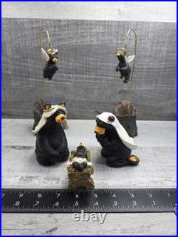Big Sky Carvers Bearfoots Beartivity Figurine 7 Pc Jeff Fleming Retired Htf 75.6