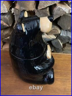 Big Sky Carvers Bearfoots Black Bear Cookie Jar Bear Foots Jeff Fleming Cabin