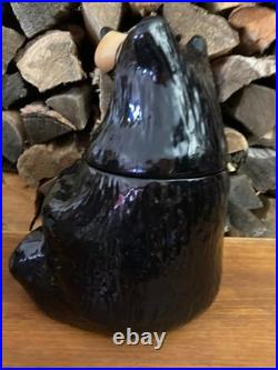 Big Sky Carvers Bearfoots Black Bear Cookie Jar Bear Foots Jeff Fleming Cabin