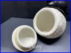 Big Sky Carvers Bearfoots Black Bear On Bee Hive Cookie Jar Jeff Fleming Rare