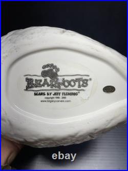 Big Sky Carvers Bearfoots Black Bear On Bee Hive Cookie Jar Jeff Fleming Rare