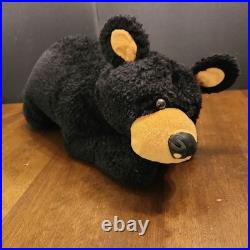 Big Sky Carvers Bearfoots Black Bears Vintage Large Laying Down Plush 24