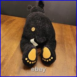 Big Sky Carvers Bearfoots Black Bears Vintage Large Laying Down Plush 24