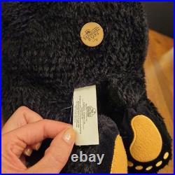 Big Sky Carvers Bearfoots Black Bears Vintage Large Laying Down Plush 24