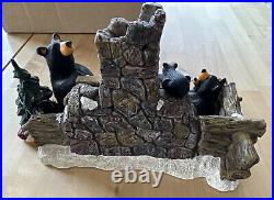 Big Sky Carvers Bearfoots Christmas Eve Bear Family Large Figurine Jeff Fleming