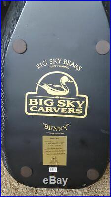 Big Sky Carvers Bearfoots Grand Black Bear Coffee Table by Jeff Fleming NIB