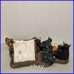 Big Sky Carvers Bearfoots Happy Campers Figurine Jeff Fleming Black Bears Tents