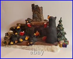 Big Sky Carvers Bearfoots Jeff Fleming Christmas Eve Black Bear Rare 30150711