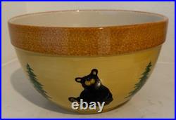 Big Sky Carvers Bearfoots Large Bear Popcorn Bowl New With Box 50030 Country Cabin