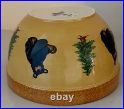Big Sky Carvers Bearfoots Large Bear Popcorn Bowl New With Box 50030 Country Cabin