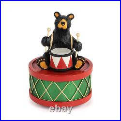 Big Sky Carvers Bearfoots Little Drummer Bear Musical
