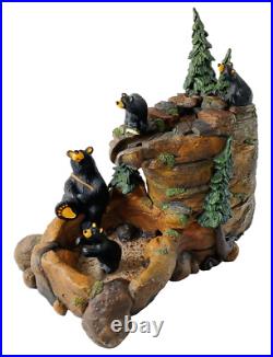 Big Sky Carvers Bearfoots MOUNTAIN FOUNTAIN Bear Statue By Jeff Fleming NO PUMP