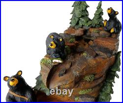 Big Sky Carvers Bearfoots MOUNTAIN FOUNTAIN Bear Statue By Jeff Fleming NO PUMP