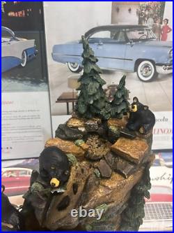 Big Sky Carvers Bearfoots MOUNTAIN FOUNTAIN Bear Statue By Jeff Fleming NO PUMP