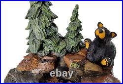 Big Sky Carvers Bearfoots MOUNTAIN FOUNTAIN Bear Statue By Jeff Fleming NO PUMP