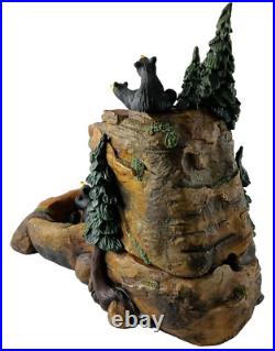 Big Sky Carvers Bearfoots MOUNTAIN FOUNTAIN Bear Statue By Jeff Fleming NO PUMP