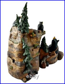 Big Sky Carvers Bearfoots MOUNTAIN FOUNTAIN Bear Statue By Jeff Fleming NO PUMP