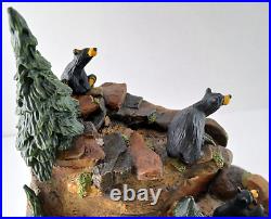 Big Sky Carvers Bearfoots MOUNTAIN FOUNTAIN Bear Statue By Jeff Fleming NO PUMP